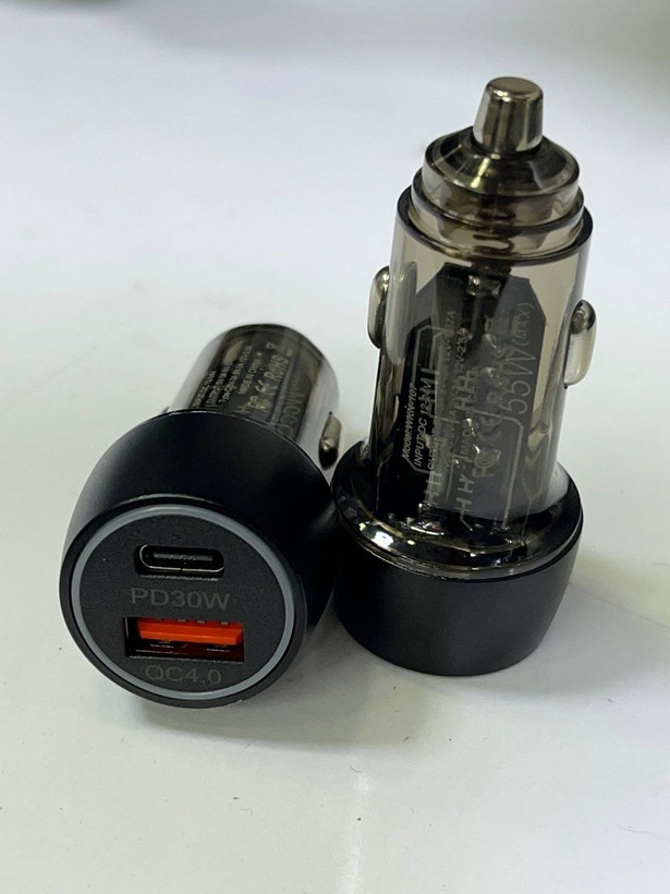 فندکی خودرو FAST مدل WKN-107، شارژر سریع 55 وات دو پورت
