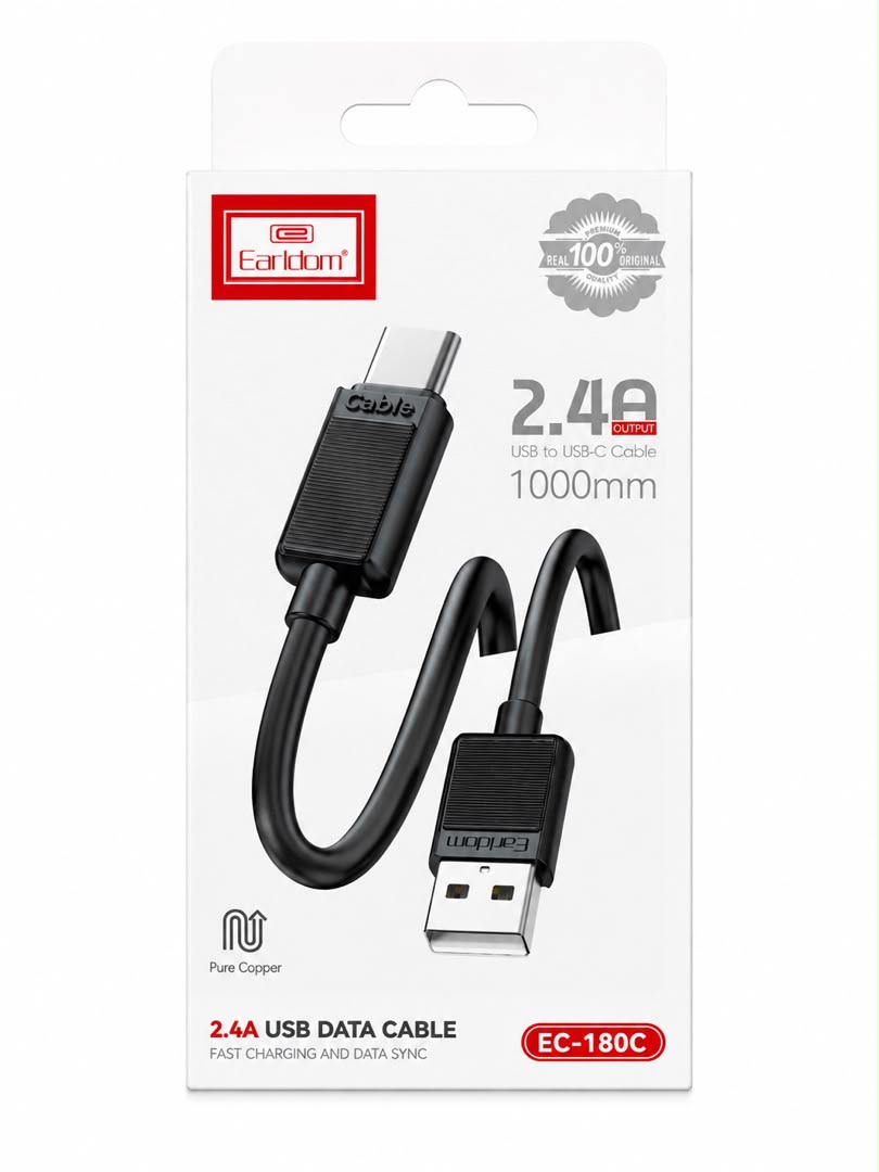 کابل شارژ و انتقال داده Earldom مدل EC-180C Type_c