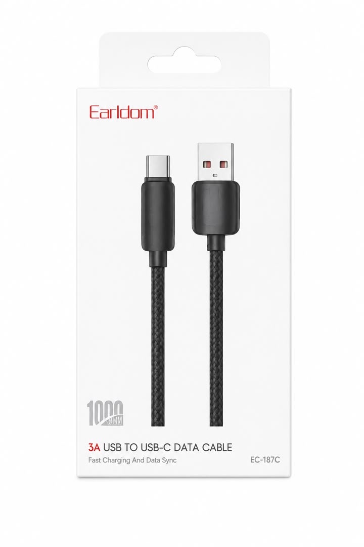 کابل فست شارژ Type-C ارلدام مدل EC-187C