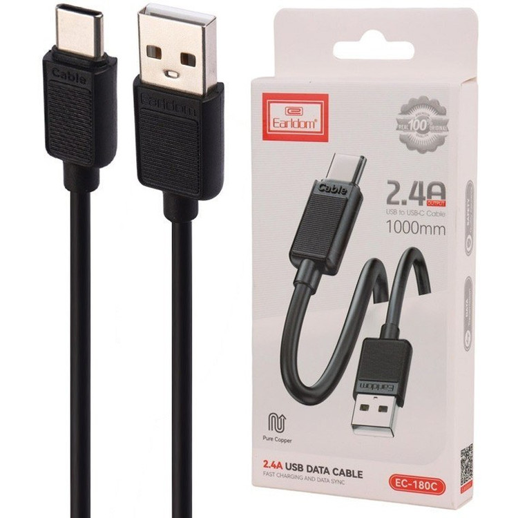 کابل شارژ و انتقال داده Earldom مدل EC-180C Type_c